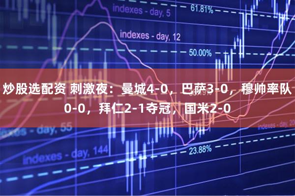 炒股选配资 刺激夜：曼城4-0，巴萨3-0，穆帅率队0-0，拜仁2-1夺冠，国米2-0